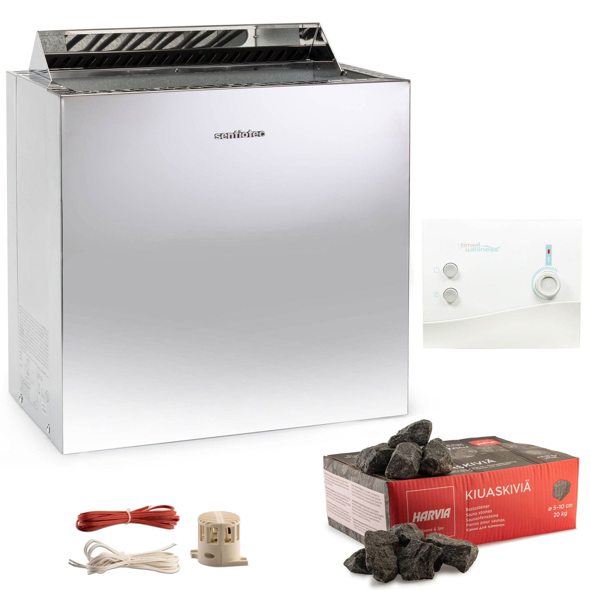 Sentiotec Nordex Style Saunaofen 8 kW mit Steuerung K1 und Steine Sentiotec Nordex Style Saunaofen 8 kW mit Steuerung K1 und Steine